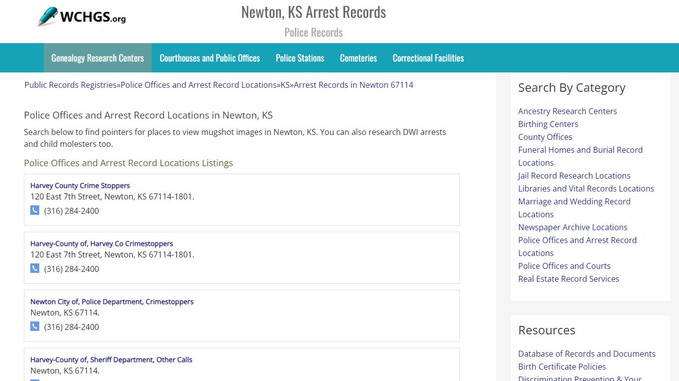 Newton, KS Arrest Records - Police Records - wchgs.org